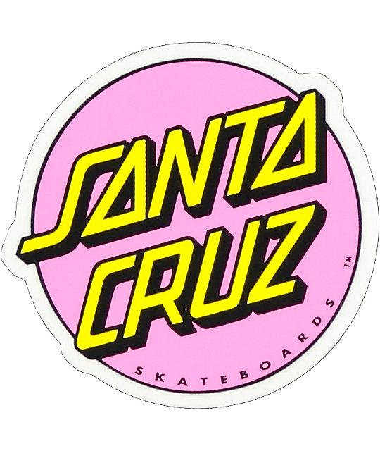 Santa Cruz Other Dot Light Pink 3" Sticker | Zumiez.ca
